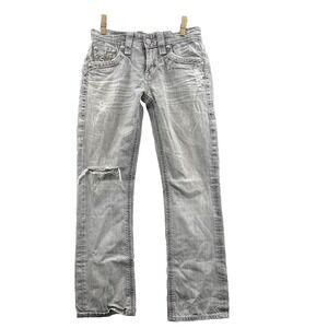 Rock Revival Nathan Jeans Men's 30 Grunge Biker Cross Y2k Rocker Moto Streetwear